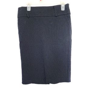 Windsor Womens Skirt Small Pinstripe Pencil Slit Office Career Vintage Corpcore